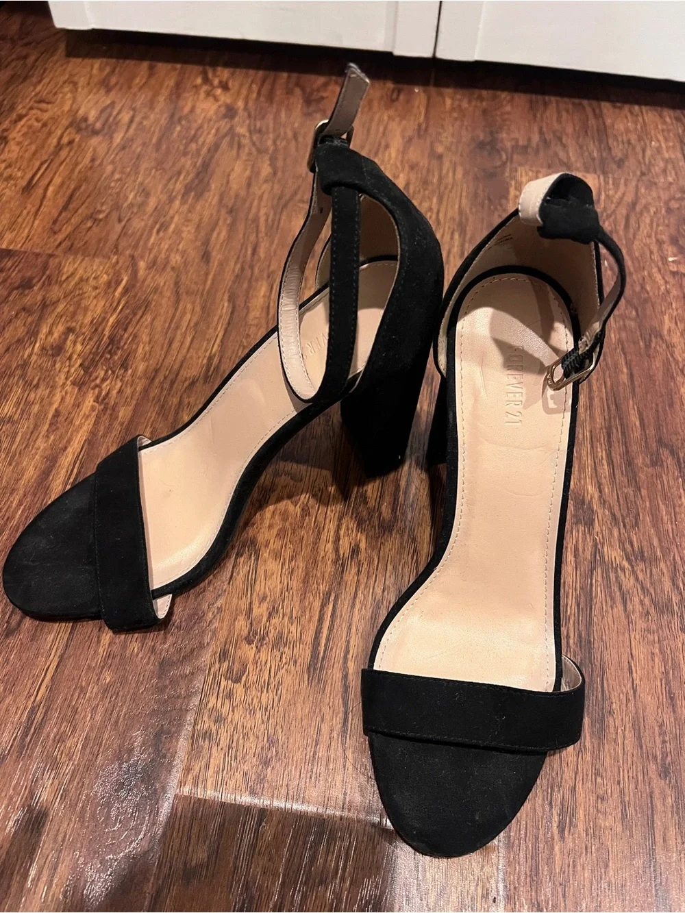 Classic Black Ankle-Strap Women's Sandals